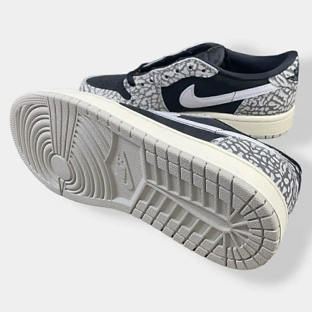 Nike Air Jordan 1 Retro Low OG Black Cement Sail CZ0790-001 Mens size 5/ 6.5 W